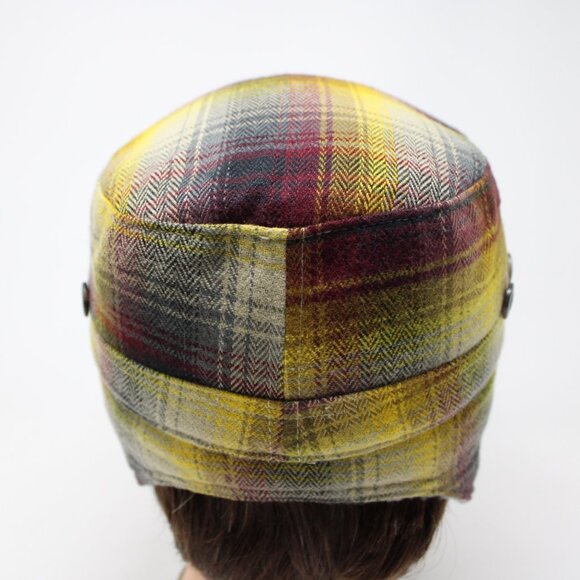 Outdoor Research Yukon Cap Hat Mens Medium Yellow/Red Earflaps Polyester Winter - Picture 7 of 12